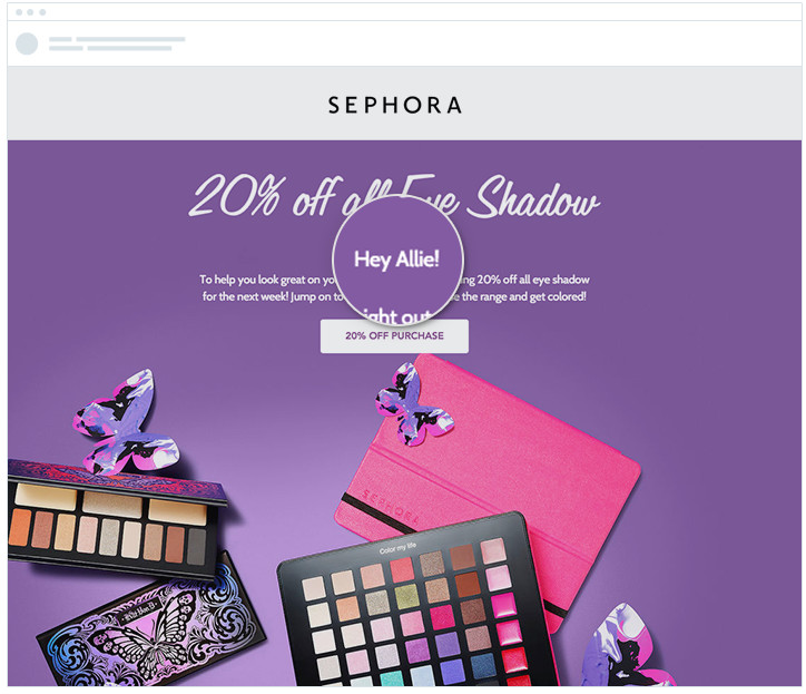 Sephora – Personalized Email Copy