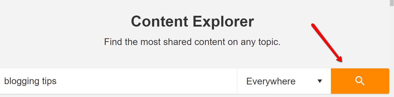 Tipps zum Bloggen von Ahrefs Content Explorer