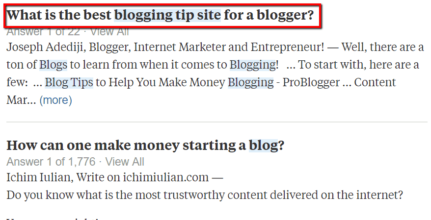 beste Blogging-Tipp-Site