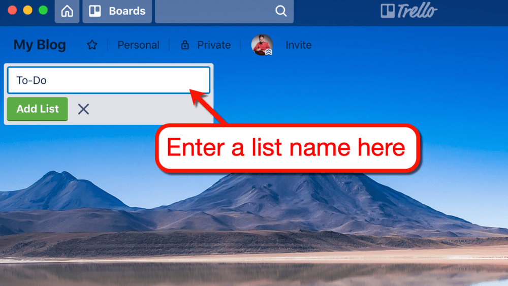 Criação de uma lista de tarefas pendentes no Trello