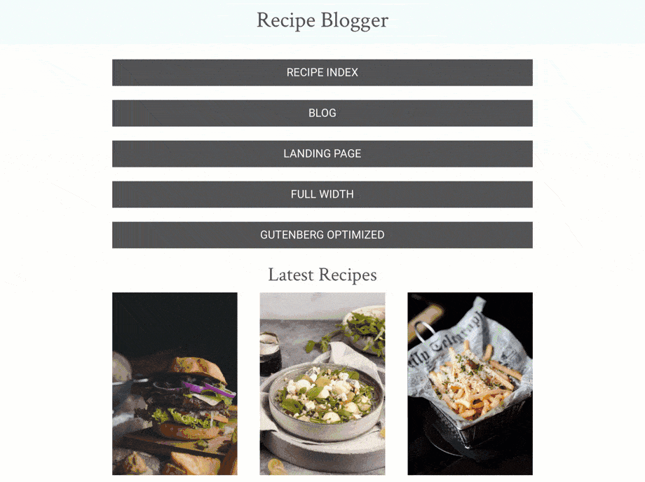 Funzionalità di Blogger di ricette