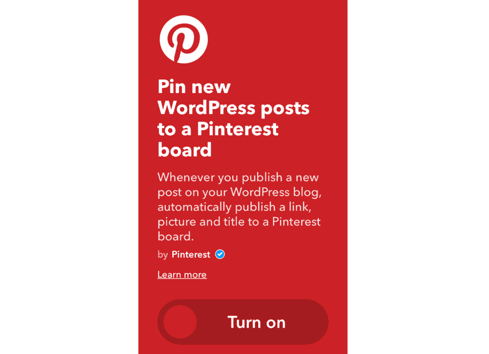 WordPress către Pinterest