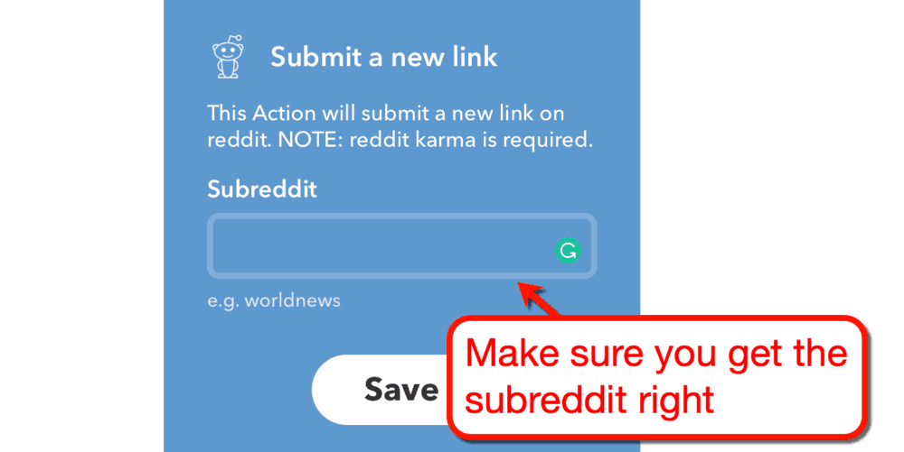 Subredditへの新しいリンクを送信する