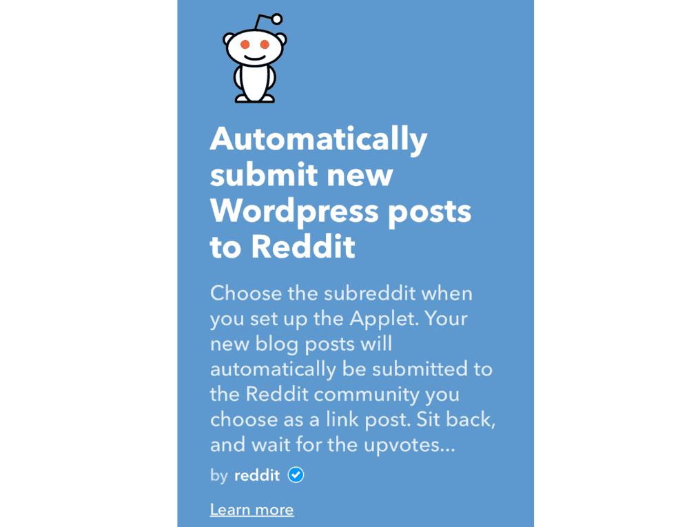 Aplicația WordPress către Reddit