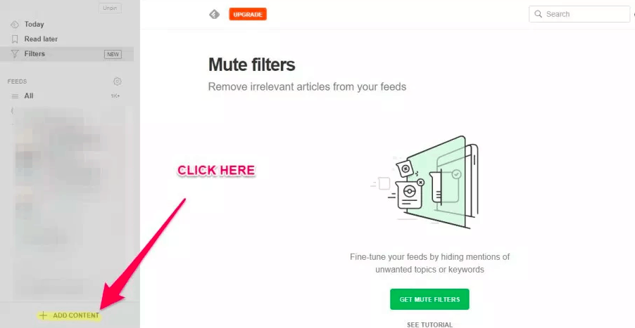 Feedlyにコンテンツを追加する
