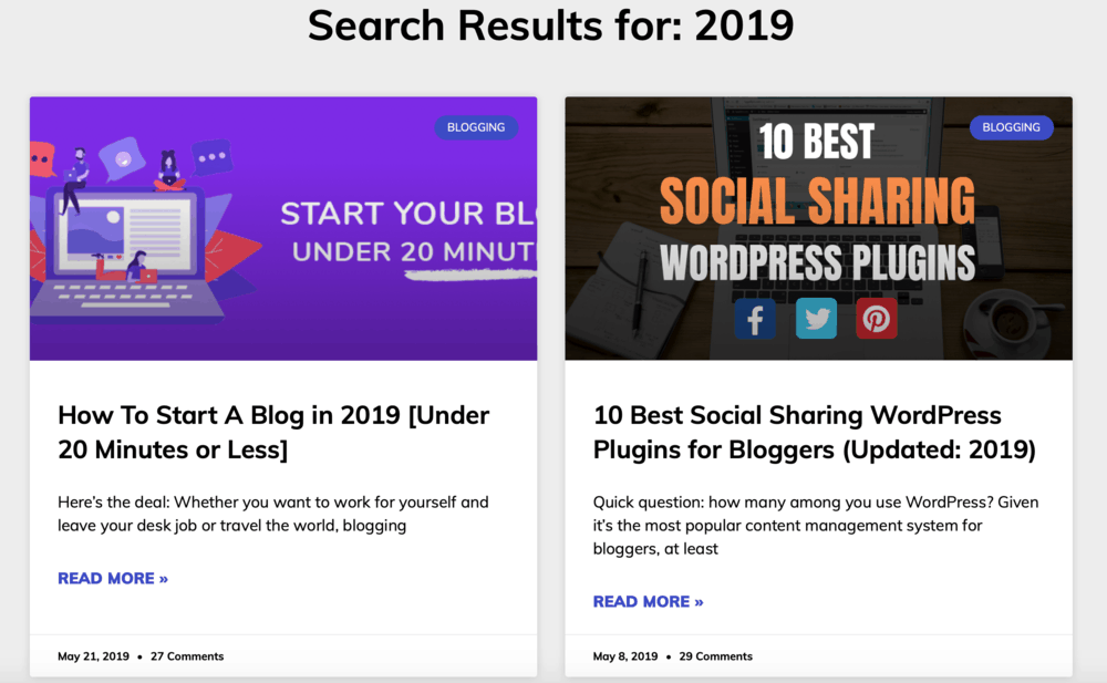 Résultats de la recherche Master Blogging 2019