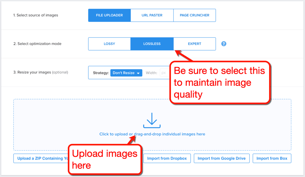 Comment utiliser Kraken.io pour compresser des images