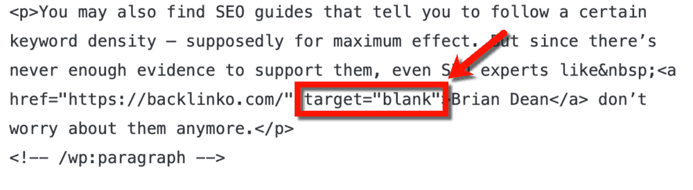 Come utilizzare l'attributo Target = "blank"