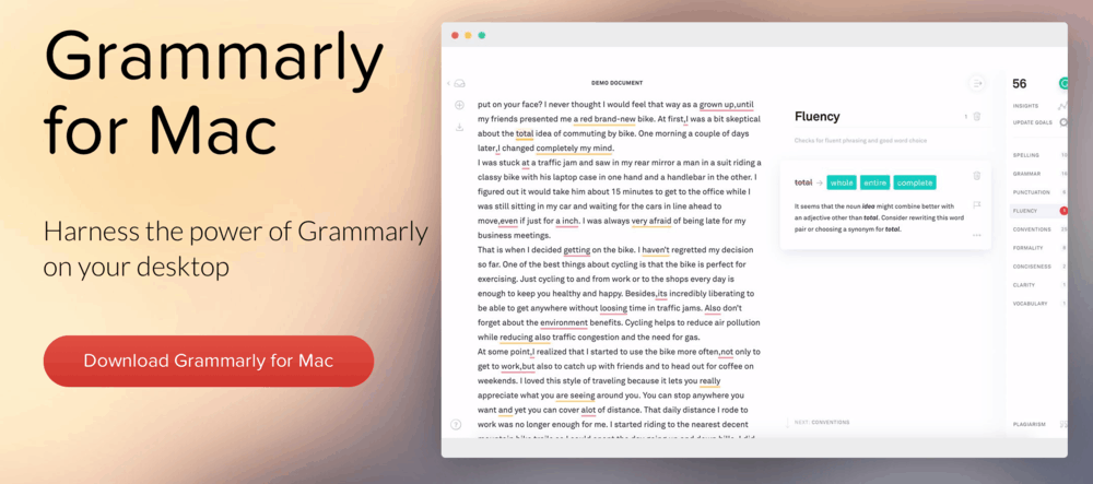 Téléchargement de Grammarly pour Mac
