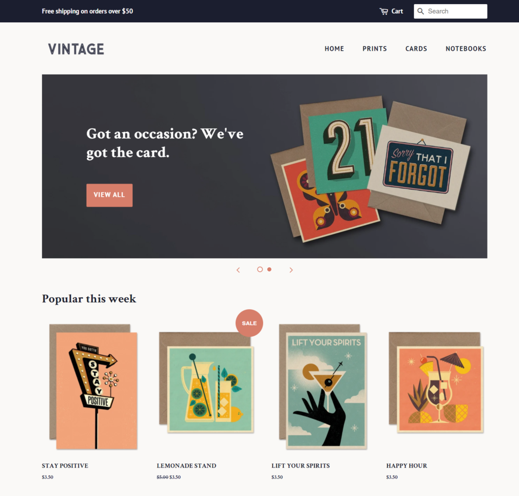 minimal - los mejores temas gratuitos de Shopify