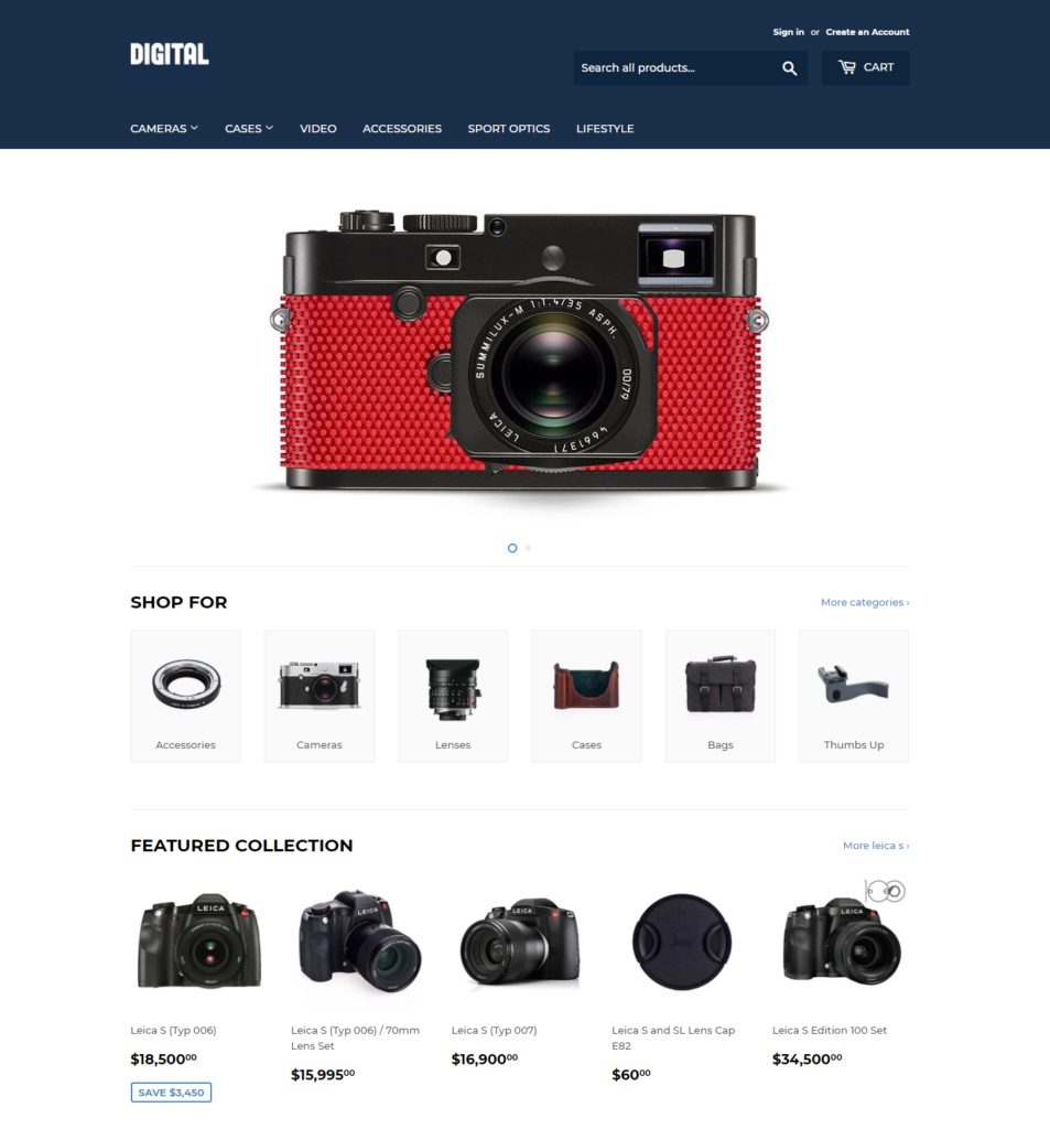 Supply - los mejores temas gratuitos de Shopify