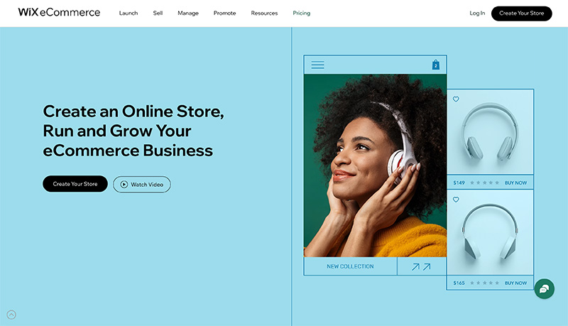 Wix E-Commerce-Homepage - Preise in Großbritannien