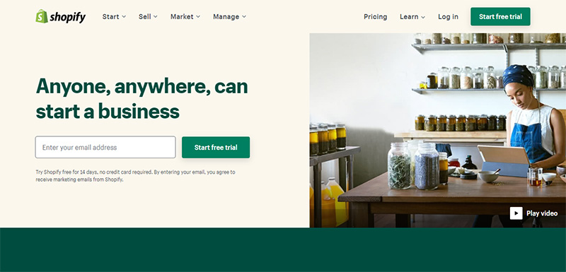 shopify 主页 - shopify 与 Godaddy