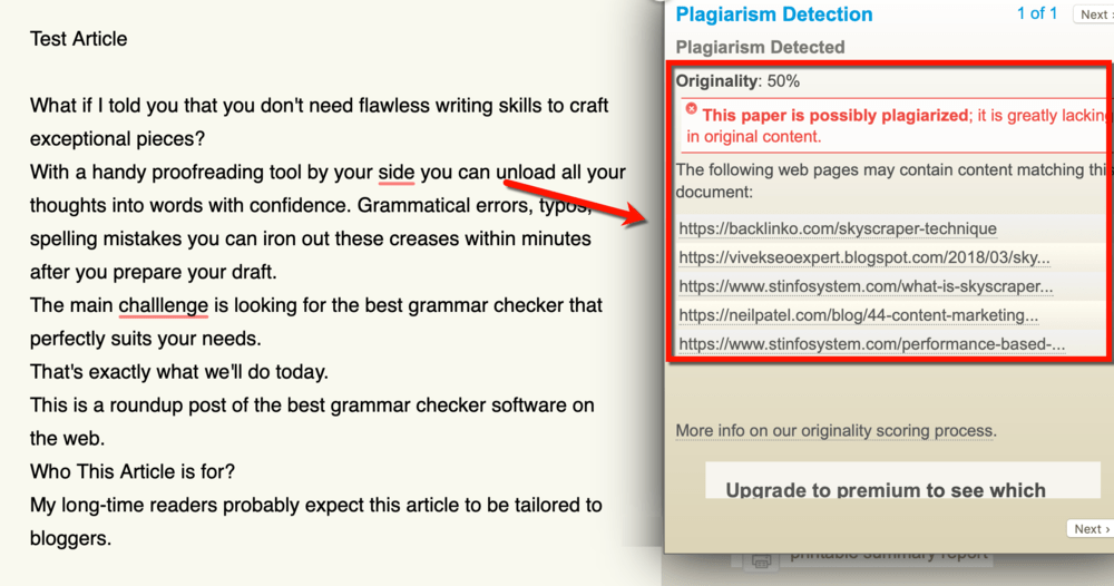 PaperRater Plagiarism Checker