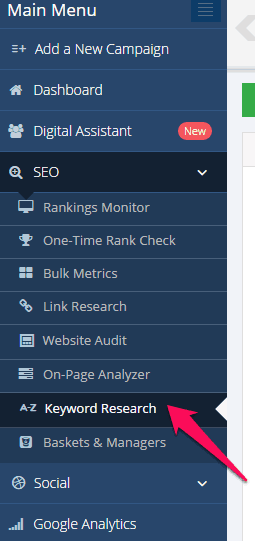 Мондово Исследование ключевых слов SEO