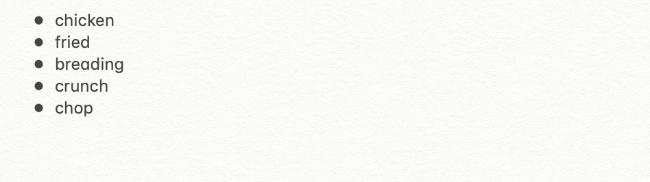 รายการคำหลัก