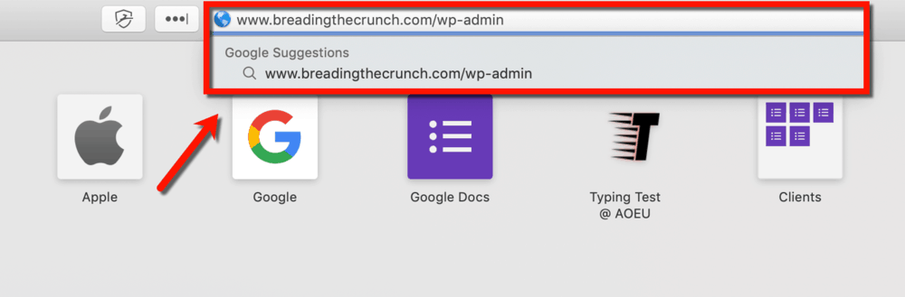 เข้าถึง WordPress Dashboard ผ่านเบราว์เซอร์