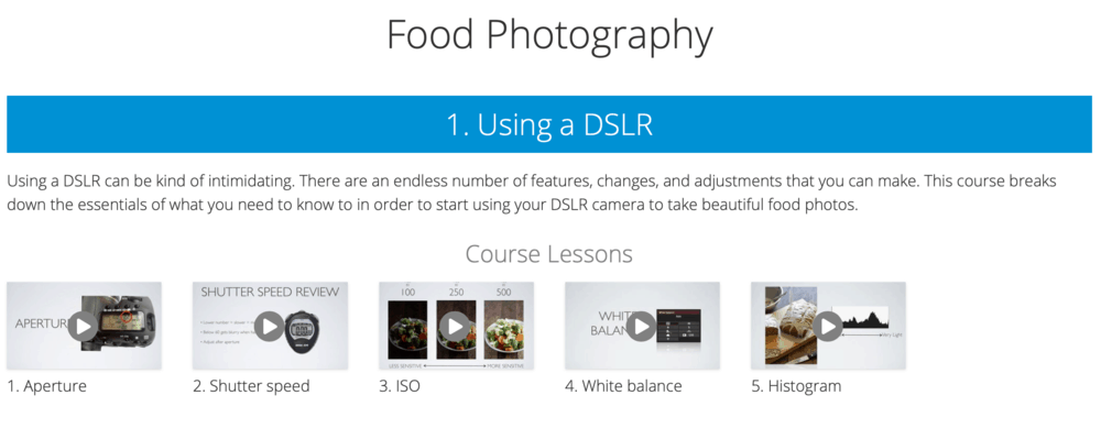 Kurs fotografii żywności