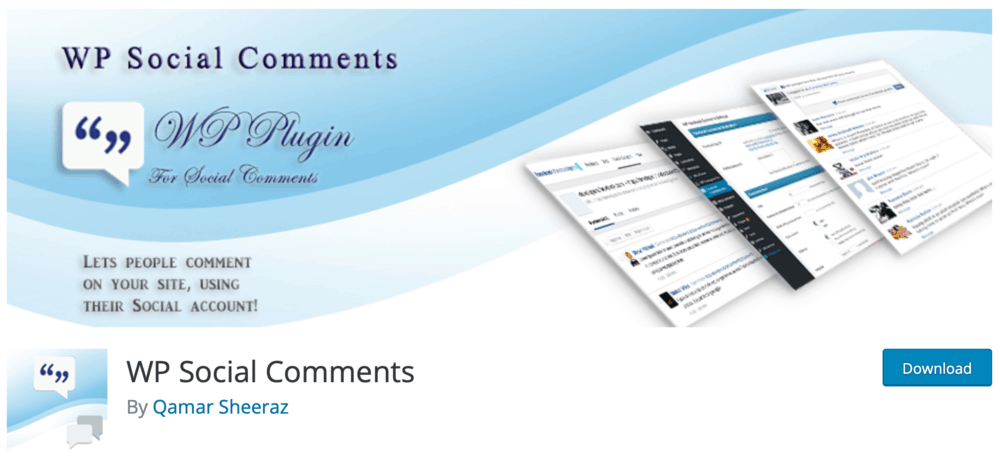 Commentaires WP Social
