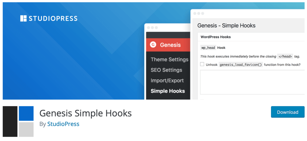 Genesis Simple Hooks