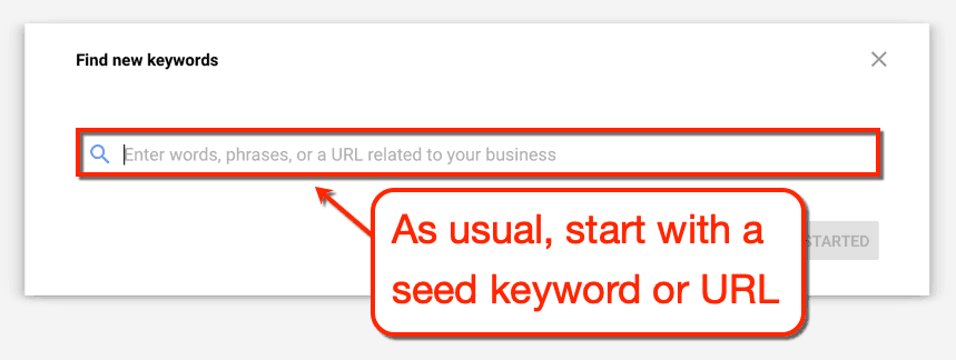 Keyword-Planer Finden Sie Keyword-Vorschläge