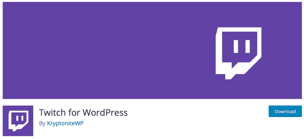 Twitch pour WordPress