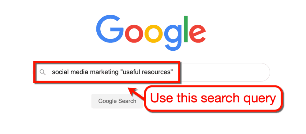 Ressourcen-Seiten für Google-Suchanfragen