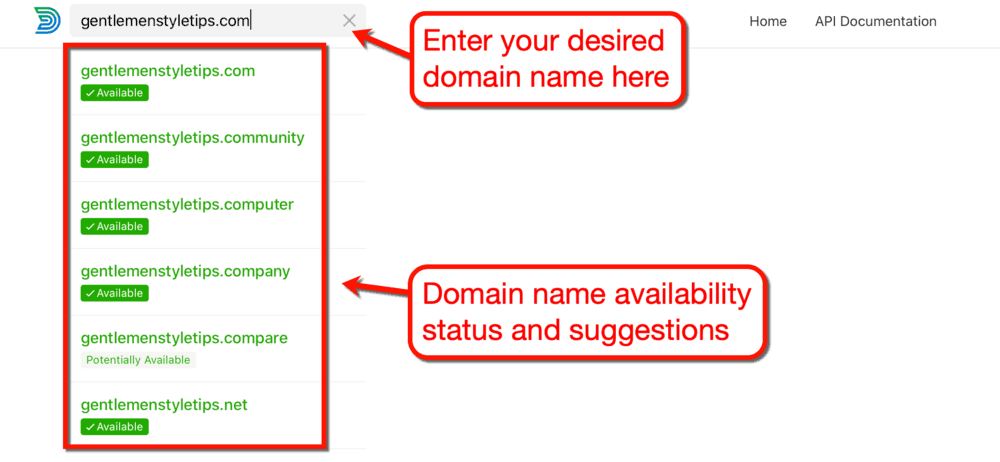 Поиск домена
