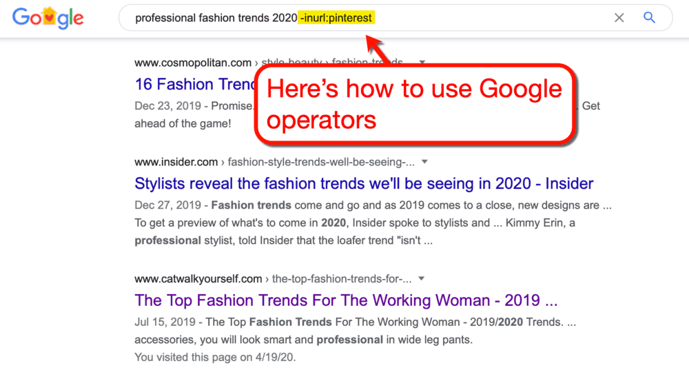 Cara Menggunakan Operator Pencarian Minus Google