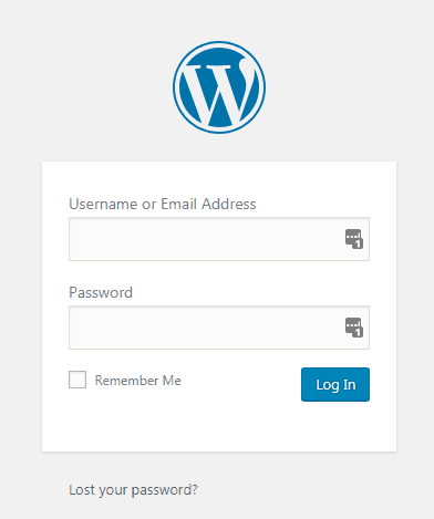 WordPress 로그인
