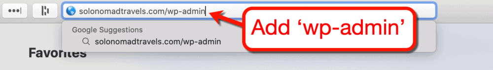 URL du domaine de l'administrateur WP