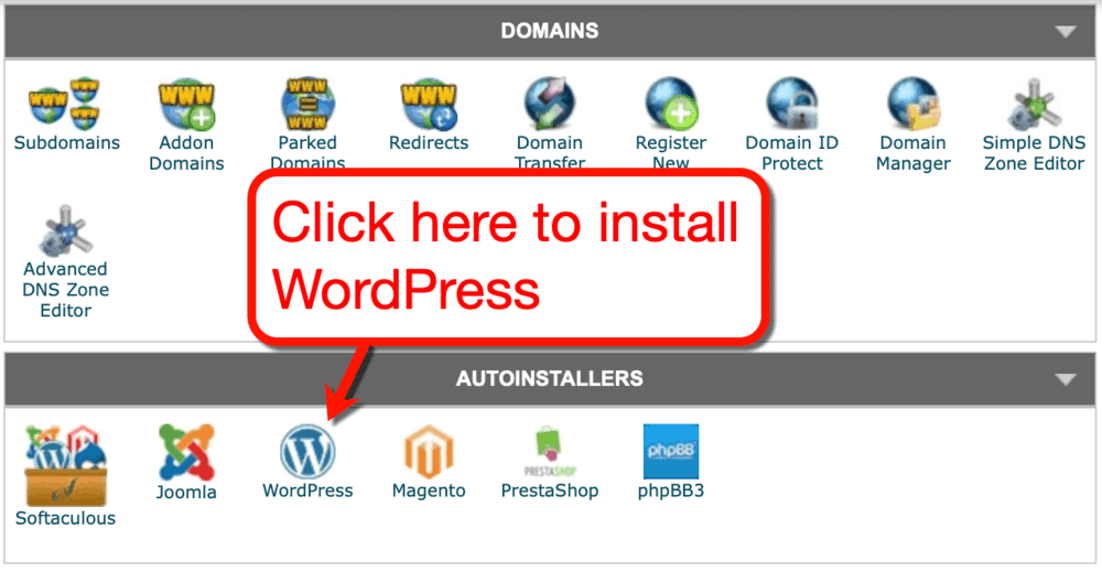 Installateur automatique de SiteGround WordPress