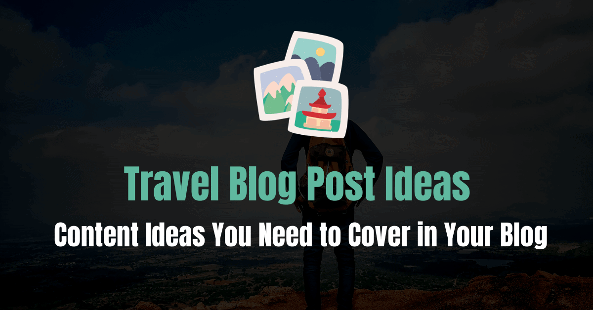 여행 블로그 게시물 아이디어