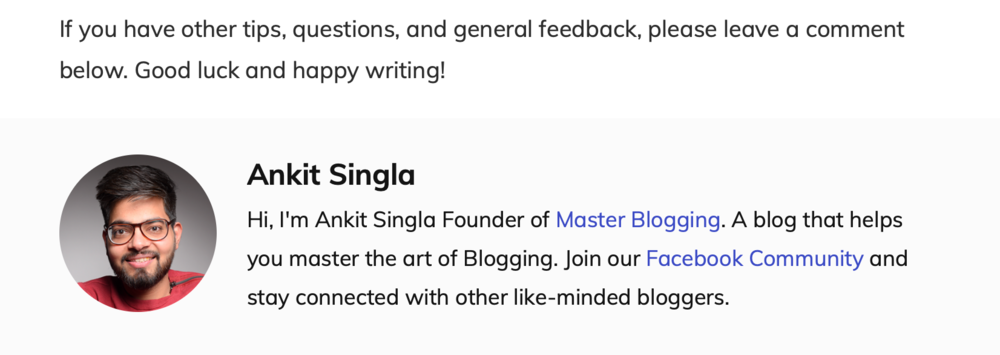 Master Blogging Fußnote