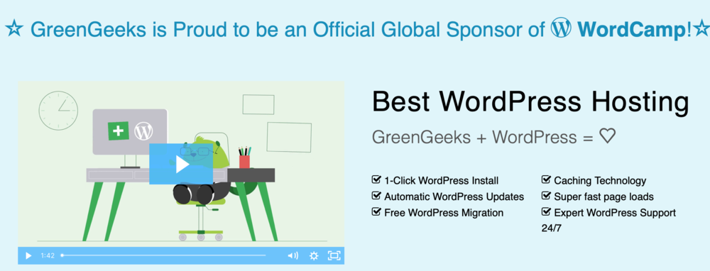 استضافة GreenGeeks WordPress