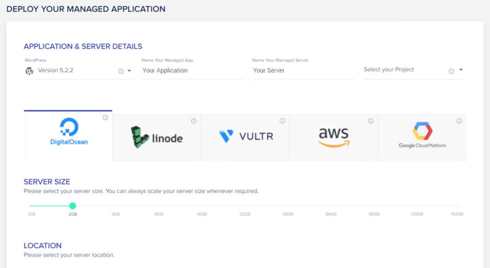 Antarmuka Pengguna Cloudways