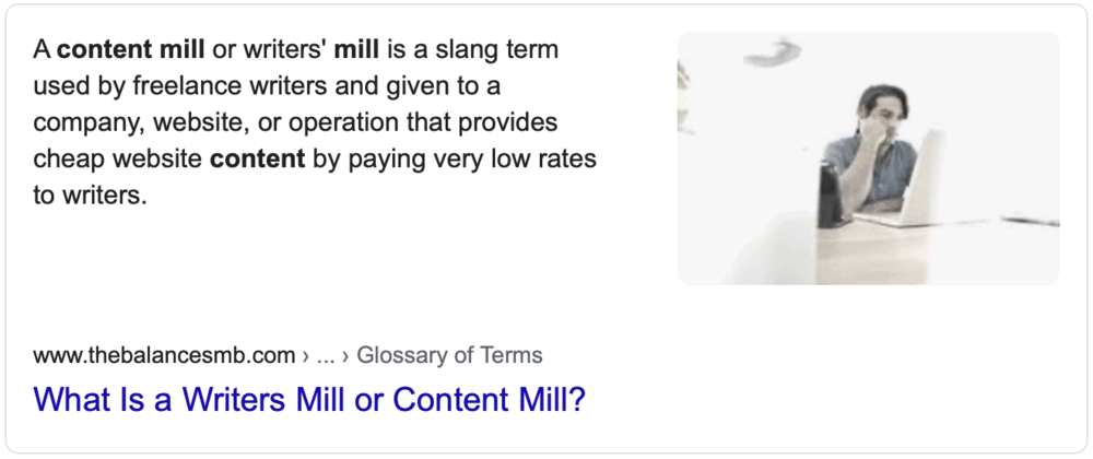 Definiția content mill
