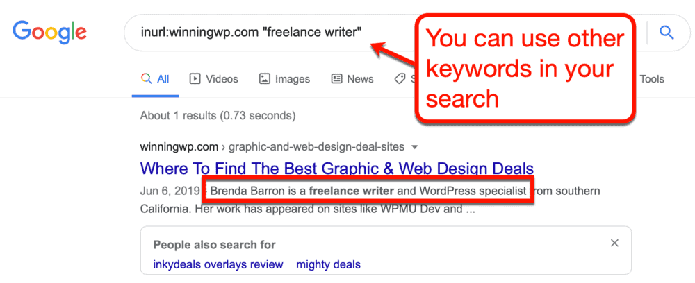Pesquisa no Google por freelancers com palavras-chave mais amplas