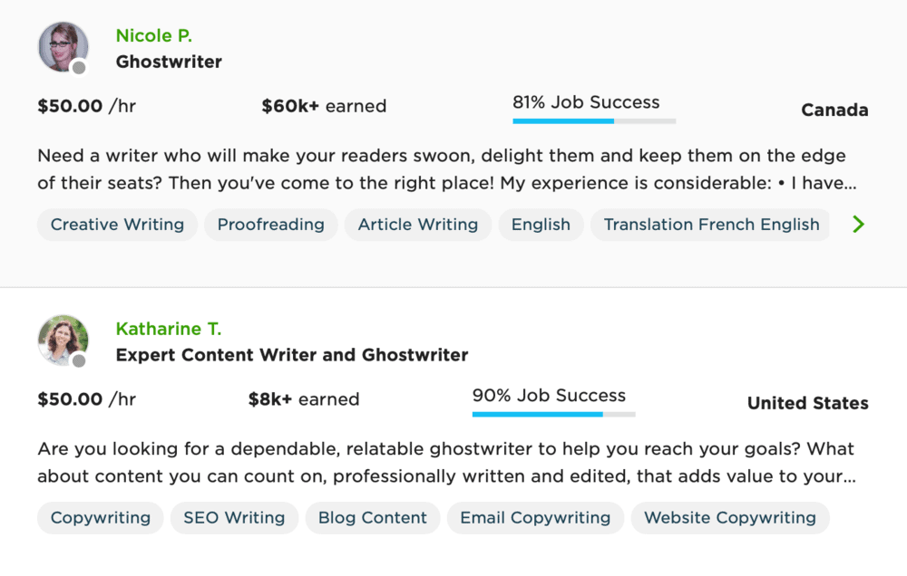 Ghostwriter zu mieten