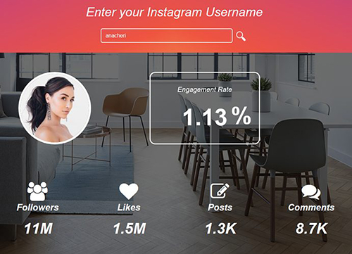 Instagram 参与度计算器