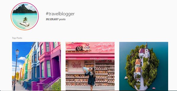 #travelblogger Instagram