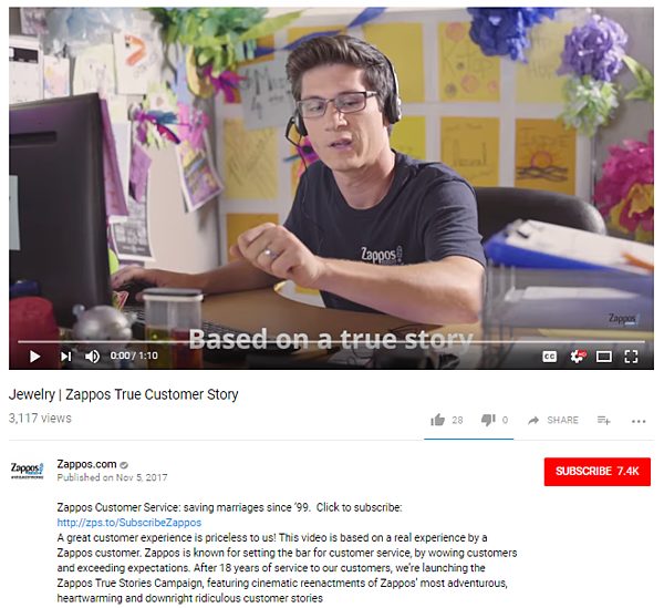 Twc와 뚜렷한 대조를 이루는 Zappos가 귀하의 비즈니스를 브랜딩합니다.