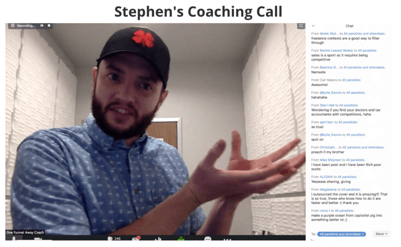 Stephen's Coaching Call