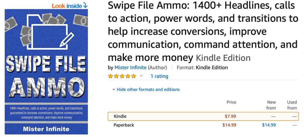 Swipe File Ammon bei Amazon