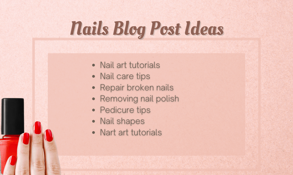 Идеи для публикаций в блоге Nails