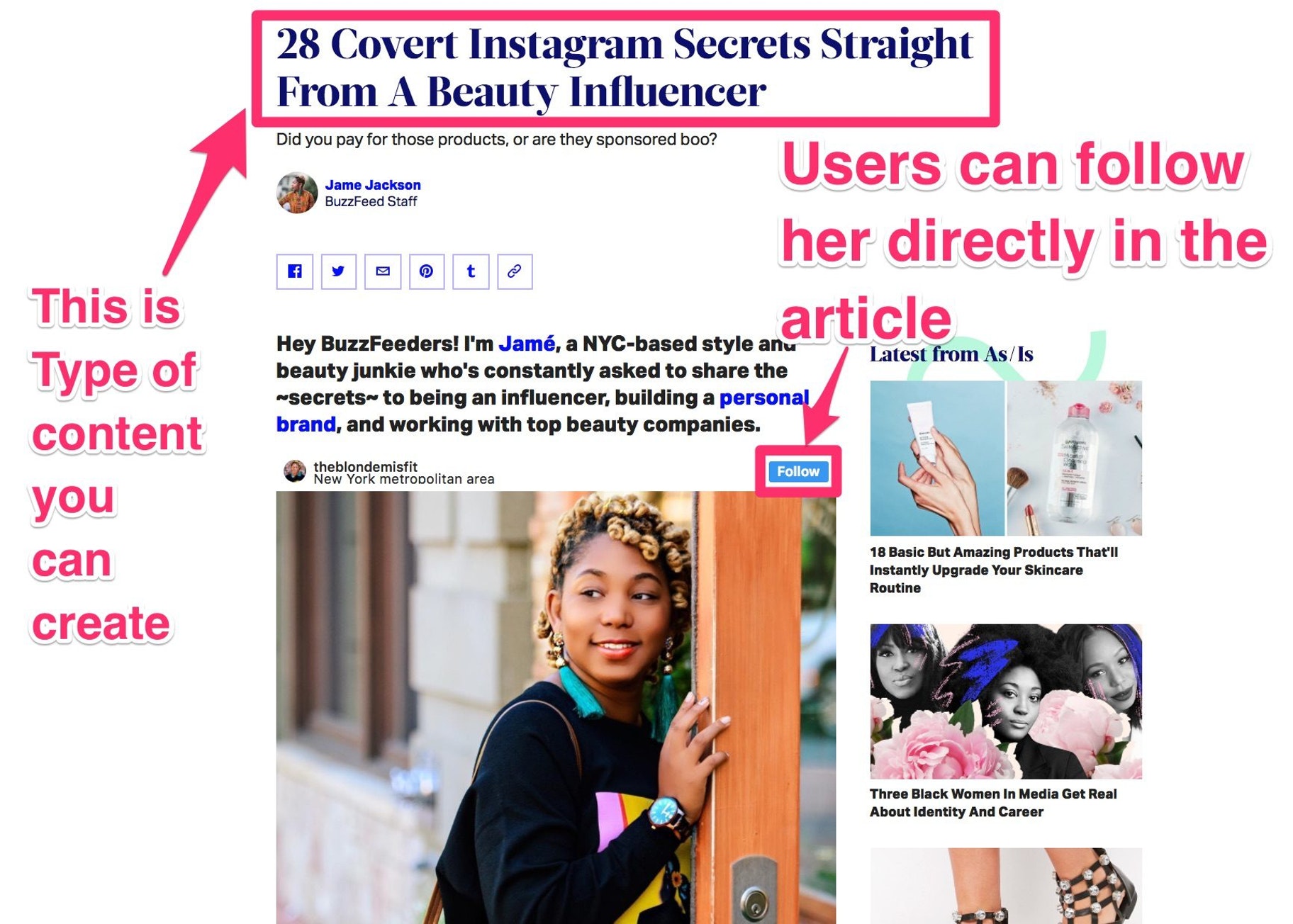 使用 Buzzfeed 增加 Instagram 粉丝