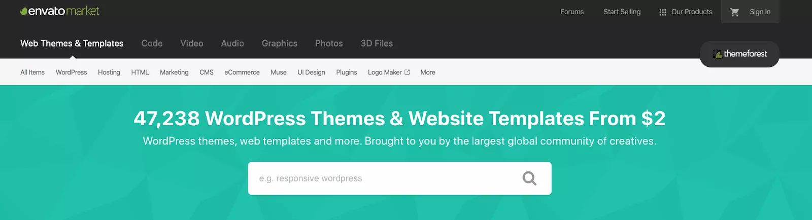 Envato Market Thèmes WordPress et modèles de sites Web