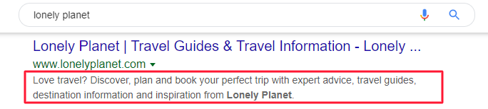 meta descrizione del pianeta solitario