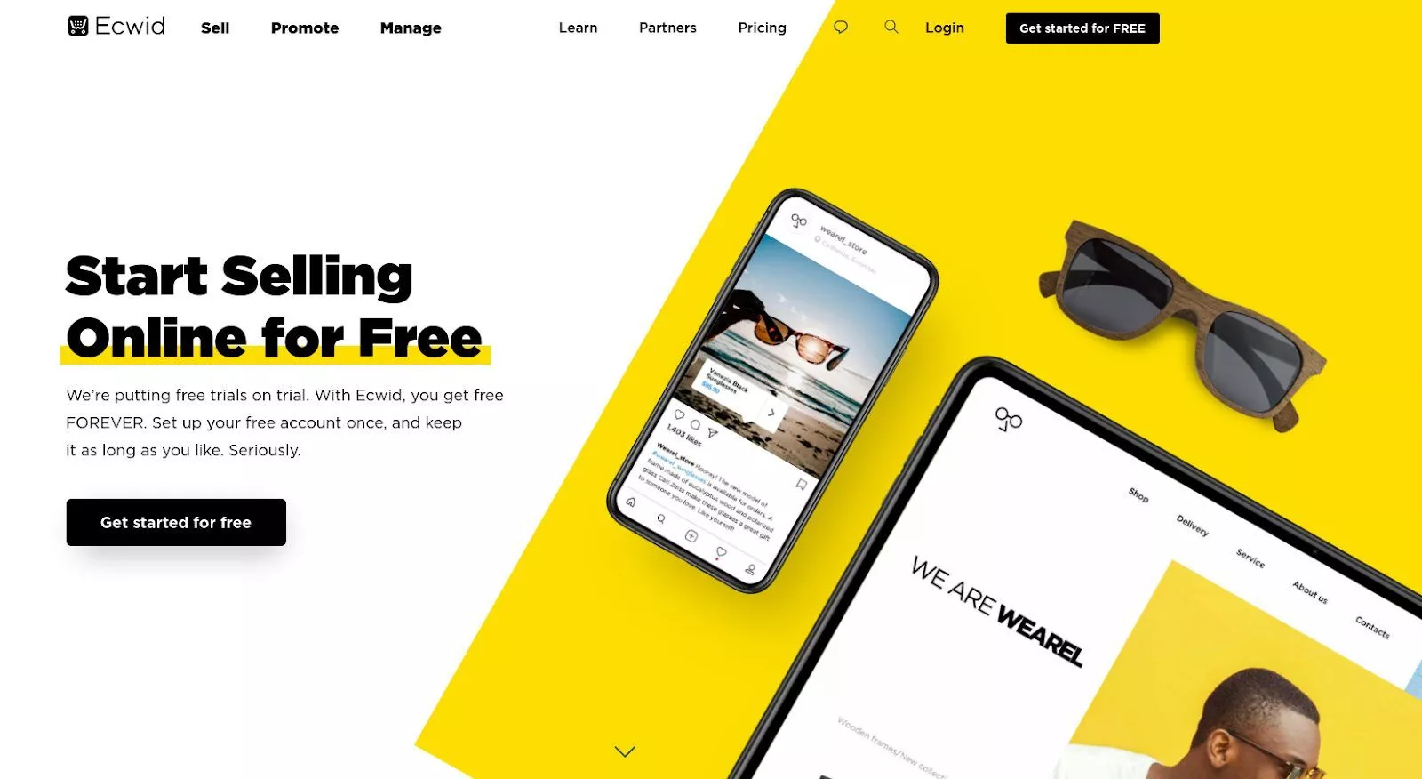 Ecwid باستخدام تخطيطات غير متماثلة