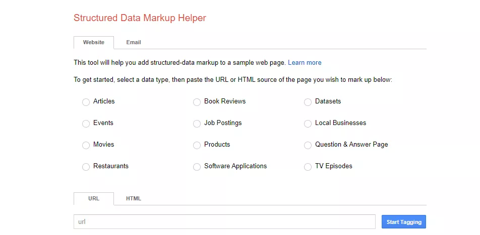 أداة ترميز مخطط google